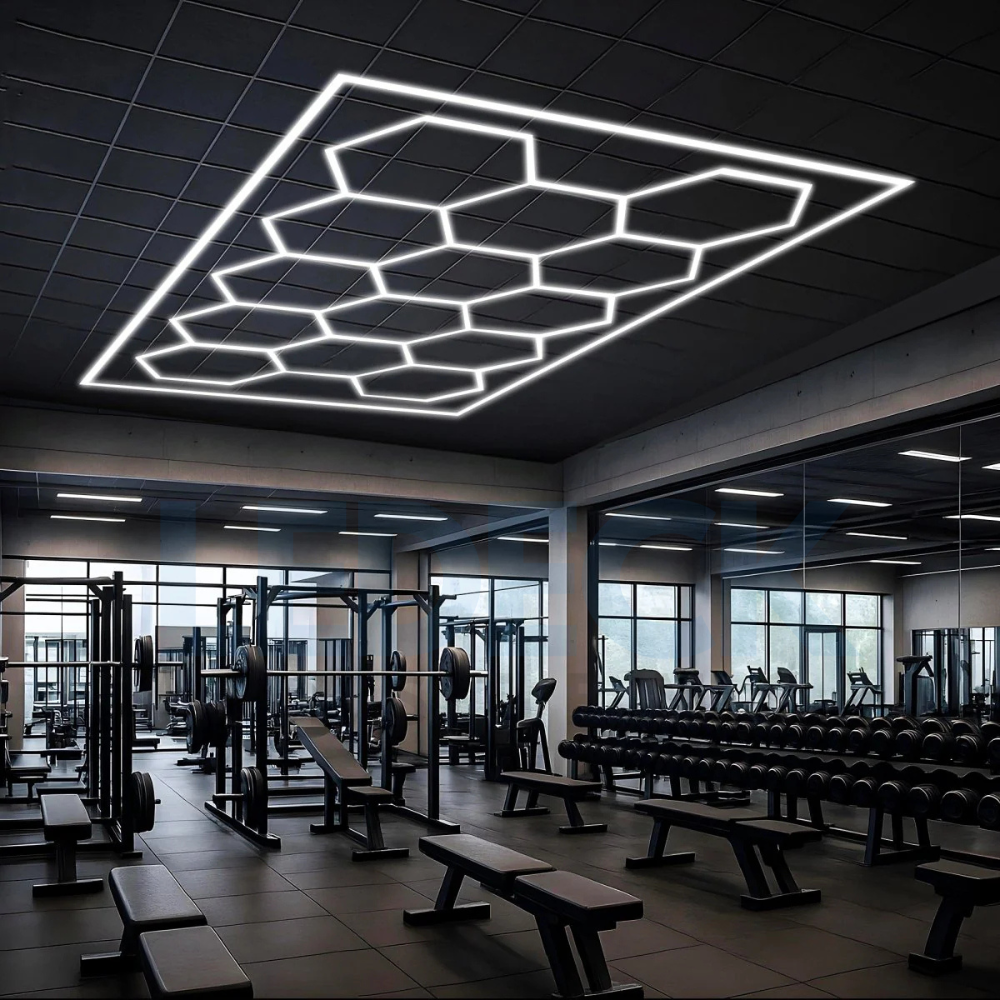 Hexagon LED Gym Interior