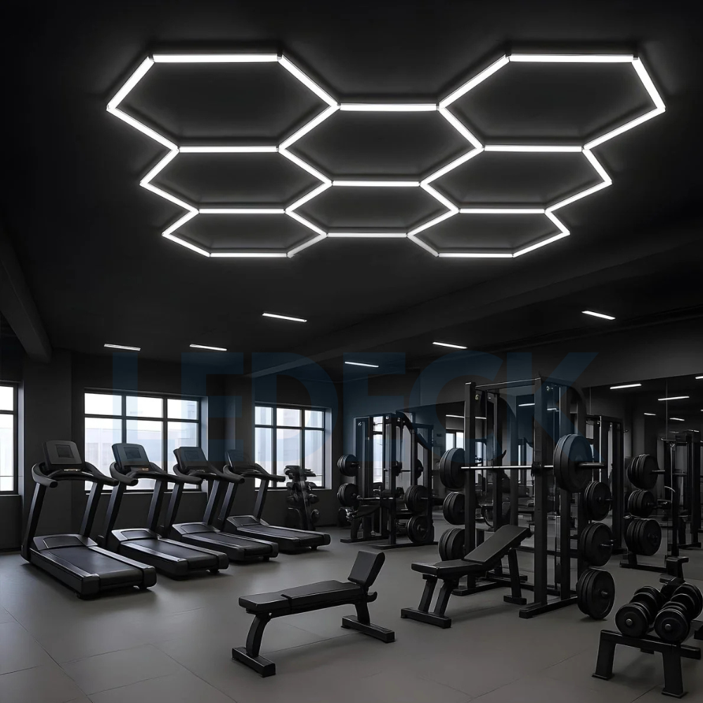 Hexagon LED Sală Fitness