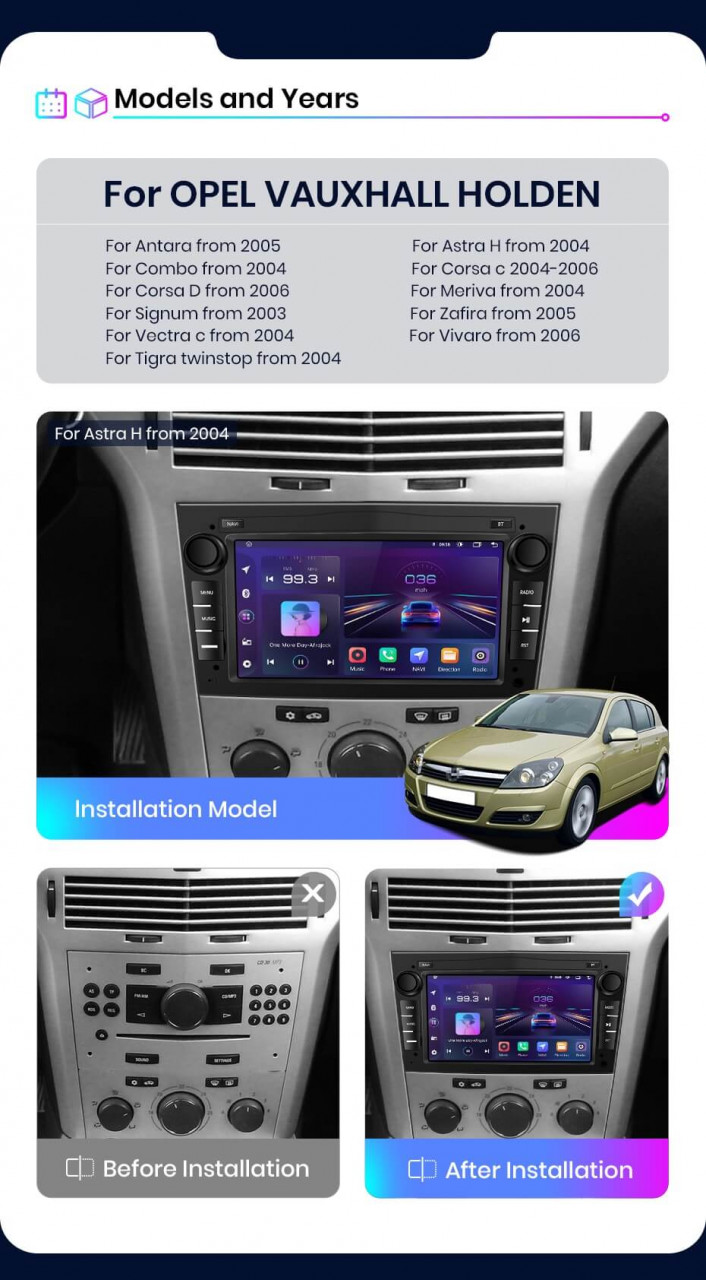 Navigatie Opel Zafira B 2005-2014 7 inch 2GB 32GB 4 Core