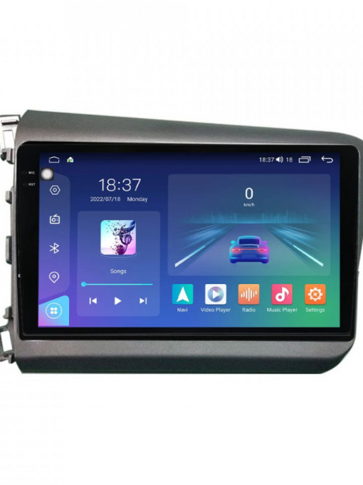 Navigatie Honda Civic IX Sedan 2011-2015 2K QLED 4GB 64GB 8 Core 4G
