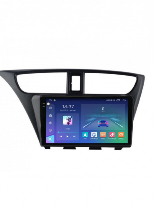 Navigatie Honda Civic IX Hatchback 2011-2015 2K QLED 4GB 64GB 8 Core 4G