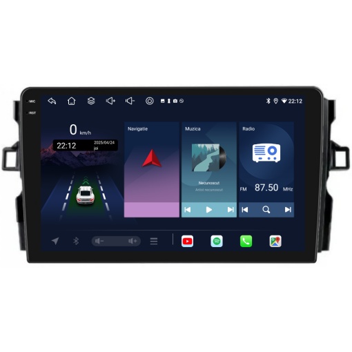 Navigatie PilotOn Toyota Auris E15 2006-2012 9 inch 6GB 128GB 8 CORE