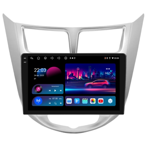Navigatie PilotOn Hyundai Accent 2011-2016 9 inch 4GB 64GB 8 CORE
