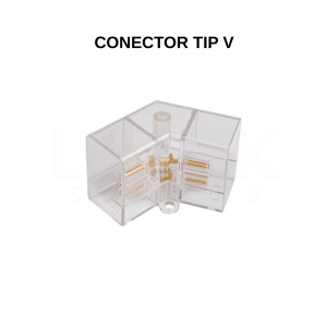 Conector Tip V pentru Honeycomb Hexagon Light LED – Îmbinare Modulară Sistem Iluminat Garaj – LEDECK - Img 2