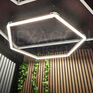 Lumină LED Hexagonală – 1 Modul 83x98CM - Garaj, Dormitor, Cameră Gaming, Spații Private - Img 3