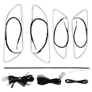 Pachet Lumini Ambientale RGB pentru MANERE compatibil Mercedes Benz A Class CLA GLA 2012-2020