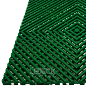 Pardoseala Modulara Plastic PP – Exterior, Garaj Auto, Service, Terasa - VERDE (preț pe buc) - Img 3