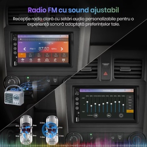 Player Carplay si Android Auto Universal 2DIN 7 inch + CAMERA MARSARIER CADOU - Img 3