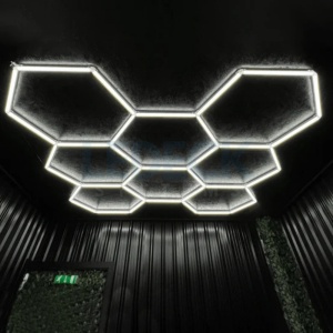 Lumină LED Hexagonală – 8 Module 236x246CM - Garaj, Dormitor, Cameră Gaming, Spații Private - Img 6