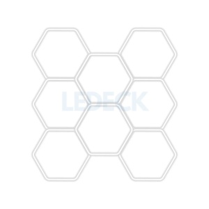 Lumină LED Hexagonală Profesională Aluminiu – 8 Module 440mm 236x246CM - Service Auto, Detailing, Ateliere, Spații Comerciale - Img 11