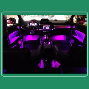 Pachet Lumini Ambientale RGB compatibil Audi Q3 2019-2023 - Img 2