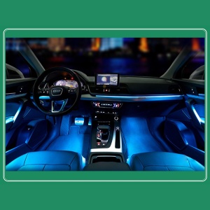 Pachet Lumini Ambientale RGB compatibil Audi Q5 2018-2021 - Img 2