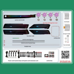 Pachet Lumini Ambientale RGB compatibil Land Rover Range Rover Sport L551 2013-2022