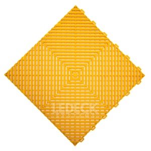 Pardoseala Modulara Plastic PP – Exterior, Garaj Auto, Service, Terasa - GALBEN (preț pe buc) - Img 2