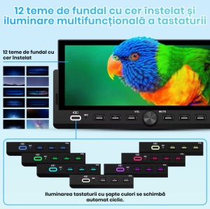 Player Carplay si Android Auto Universal 6.86 inch + CAMERA MARSARIER CADOU - Img 5