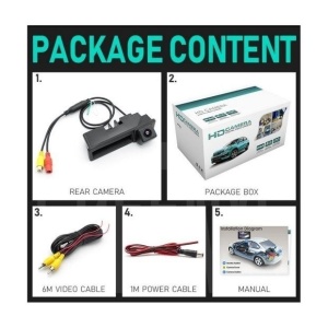 Camera Marsarier AHD Maner Portbagaj AHD 720P 170 compatibila Audi A6 C6 2004-2011 - Img 4