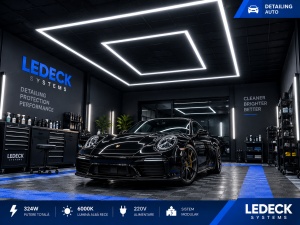 Kit Iluminare LED LEDECK Dreptunghi 2438 × 4850 mm, 324W, 6000K, 18 Tuburi LED - Img 2