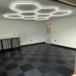 Lumină LED Hexagonală Profesională Aluminiu – 8 Module 568mm 299x315CM - Service Auto, Detailing, Ateliere, Spații Comerciale - Img 8