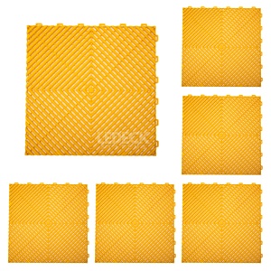 Pardoseala Modulara Plastic PP – Exterior, Garaj Auto, Service, Terasa - GALBEN (preț pe m²)