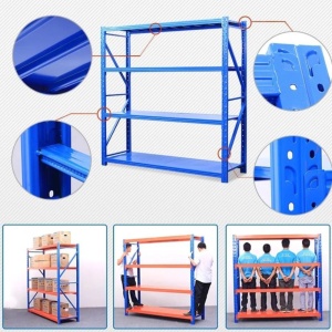 Raft Metalic Industrial LEDECK 200cm x 60cm x 200cm x 4 niveluri – Depozitare Profesională, Reglabil, Sarcină Mare - Img 7