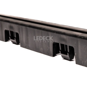 Rampa laterală cu prindere interioară (tata) – Pardoseala Modulara Plastic PP – Negru - Img 3
