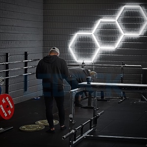 Lumină LED Hexagonală – 14 Module + Rama 484x243CM – Sală Fitness, Gym, Studio Antrenamente Profesionale - Img 7