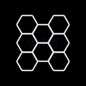 Lumină LED Hexagonală – 8 Module 236x246CM - Garaj, Dormitor, Cameră Gaming, Spații Private - Img 9