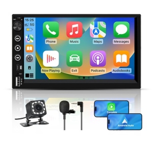 Player Carplay si Android Auto Universal 2DIN 7 inch + CAMERA MARSARIER CADOU