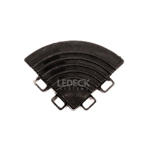 Colț Pardoseala Modulara Plastic PP – NEGRU