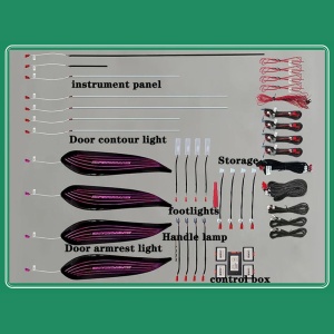 Pachet Lumini Ambientale RGB compatibil BMW Seria 3 F30 2014-2019