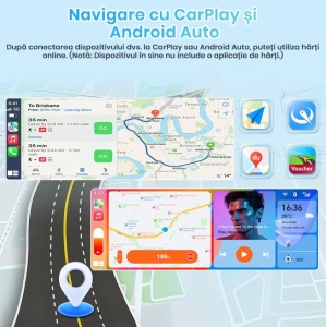 Player Carplay si Android Auto Universal 6.86 inch + CAMERA MARSARIER CADOU - Img 3