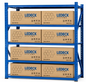 Raft Metalic Industrial LEDECK 200cm x 60cm x 200cm cm – Depozitare Profesională, Reglabil, Sarcină Mare