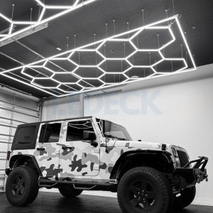 Lumină LED Hexagonală Profesională Aluminiu – 8 Module 440mm 236x246CM - Service Auto, Detailing, Ateliere, Spații Comerciale - Img 7