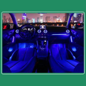 Pachet Lumini Ambientale RGB compatibil Audi Q2 2019-2021 - Img 2