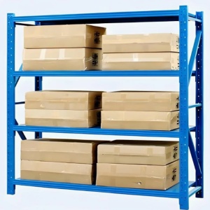 Raft Metalic Industrial LEDECK 200cm x 60cm x 200cm x 4 niveluri – Depozitare Profesională, Reglabil, Sarcină Mare - Img 5