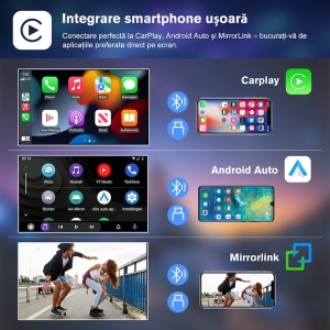 Player Carplay si Android Auto Universal 2DIN 7 inch + CAMERA MARSARIER CADOU - Img 3