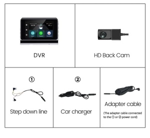 Cameră auto DVR 2K cu GPS, Wi-Fi, 4G și monitorizare parcare - Img 3