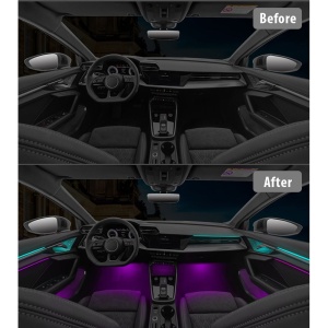 Kit Lumini Ambientale RGB compatibil Audi A3 dupa 2021 - Img 2