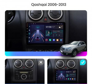Navigatie Nissan Qashqai J10 2006-2014 9 inch 4GB 64GB 8 Core 4G - Img 4