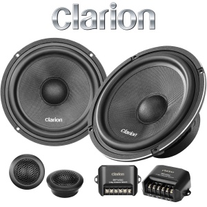 Difuzoare Auto Clarion, SRP1656C, Set componente 2 cai + accesorii, 6,5 inch, 60W RMS, 4Ω