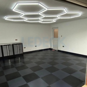 Lumină LED Hexagonală Profesională Aluminiu – 8 Module 440mm 236x246CM - Service Auto, Detailing, Ateliere, Spații Comerciale - Img 8