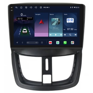 Navigatie PilotOn PEUGEOT 206+ 2001-2008 9 inch 6GB 128GB 8 CORE