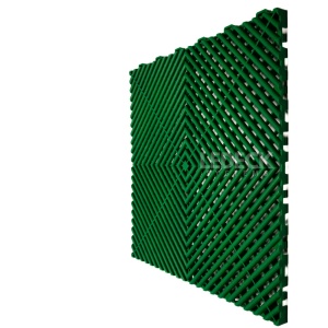 Pardoseala Modulara Plastic PP – Exterior, Garaj Auto, Service, Terasa - VERDE (preț pe buc) - Img 6