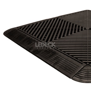 Rampa laterală cu prindere interioară (tata) – Pardoseala Modulara Plastic PP – Negru - Img 5