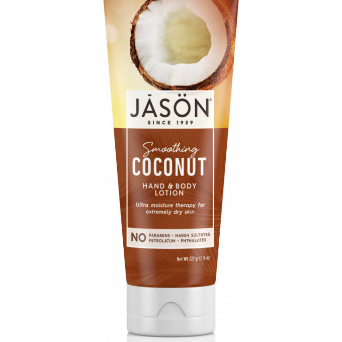 Crema hidratanta cu ulei de cocos pentru maini si corp, Jason