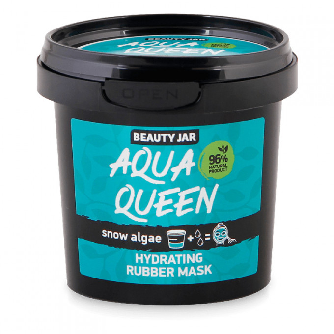 Masca faciala alginata hidratanta cu extract de alge, Aqua Queen, Beauty Jar, 20g