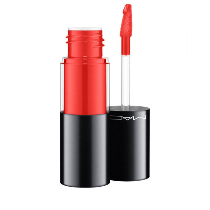 Ruj de buze Varnishly Red 108, Versicolour Varnish Cream Lip Stain, Mac, 8.5ml