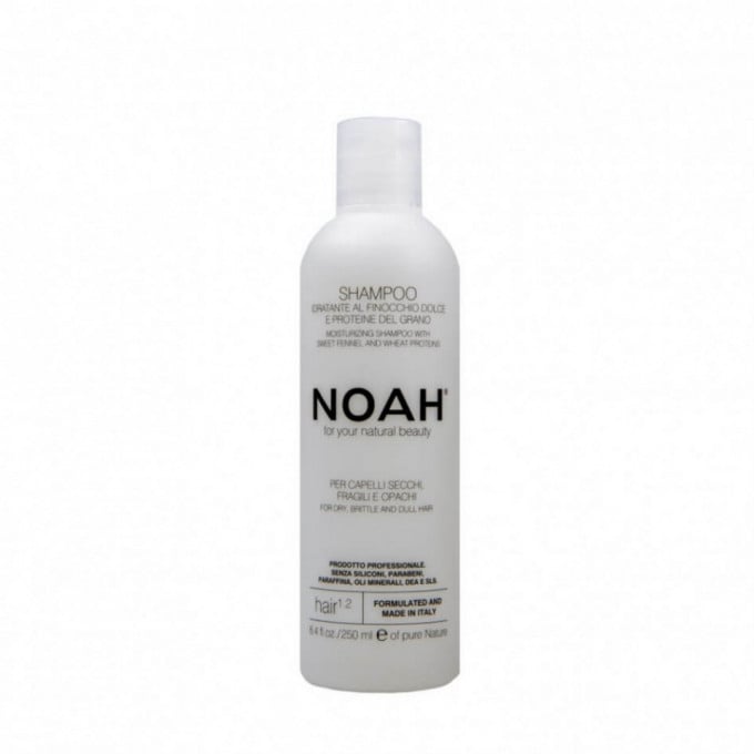 Sampon natural hidratant cu fenicul pentru par uscat, fragil si lipsit de stralucire, Noah, 250 ml