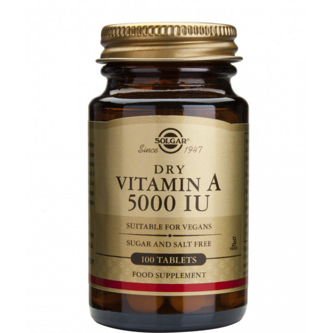 Vitamin A 5000IU 100 tablete, Solgar