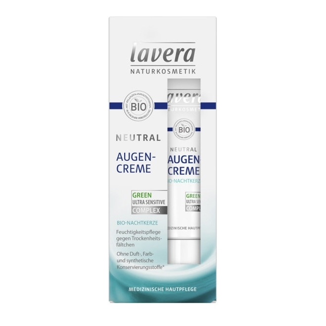 Crema de ochi pentru ten sensibil alergic intolerant Neutral, Lavera, 15 ml